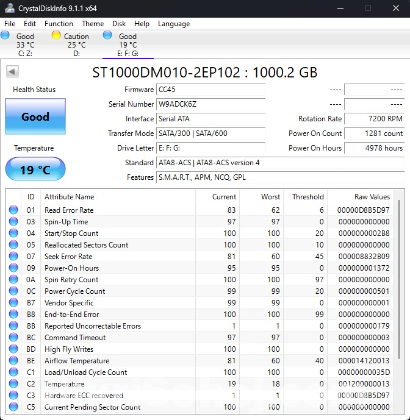 Seagate 1TB HDD